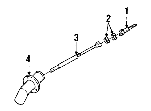 1999 Oldsmobile Intrigue Shaft & Internal Components Diagram