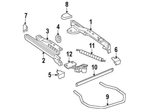 2002 Oldsmobile Aurora Tracks & Components Diagram 2 - Thumbnail