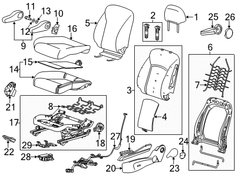 2017 Chevy Sonic Cushion Frame, Front Diagram for 42524494