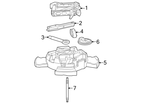 2025 Chevy Trax Jack & Components Diagram