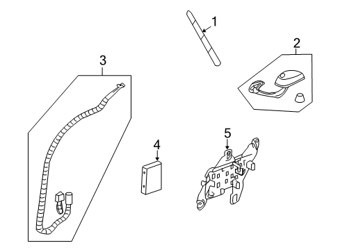 2009 Buick Enclave Receiver Diagram for 15945676