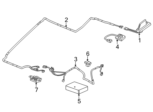 2017 Chevy Silverado 1500 Communication System Components Diagram