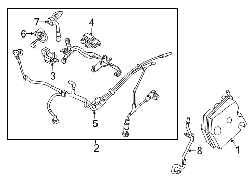 2017 Cadillac CT6 Turbocharger & Components Diagram 4 - Thumbnail