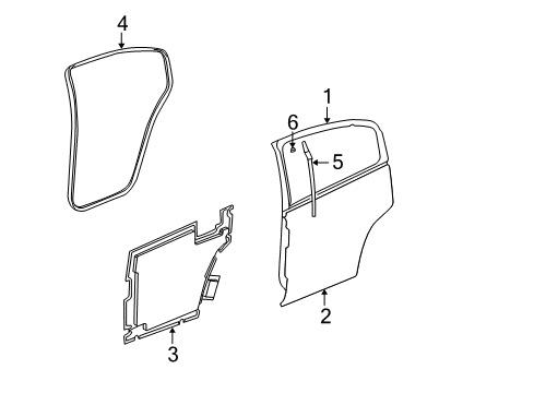 2004 Saturn Ion Door & Components Diagram