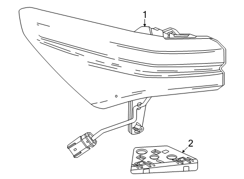 2025 Chevy Equinox EV Lamp, Tail Lamp, Rear Diagram for 85021963