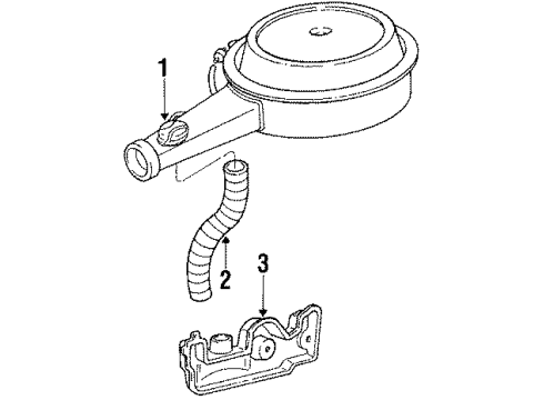 1987 Pontiac Grand Prix Heater Element Diagram for 14088826