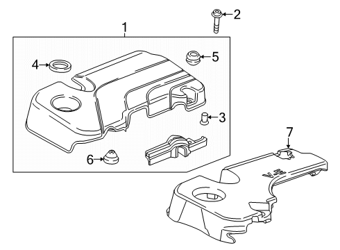 2025 GMC Terrain Engine Appearance Cover Diagram