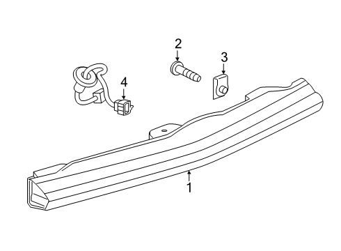 2025 Chevy Blazer High Mount Lamps Diagram