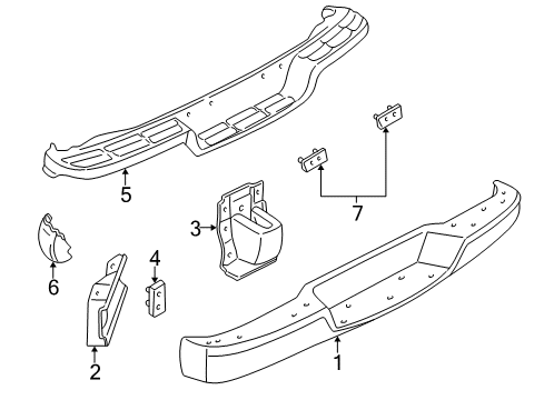 2002 GMC Savana 3500 Rear Bumper Diagram