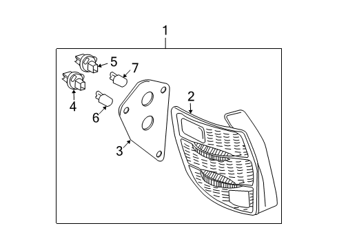 2006 Pontiac Vibe Tail Lamps Diagram