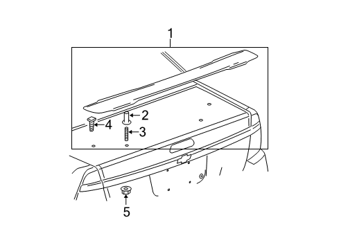 2004 Chevy Malibu Rear Spoiler Diagram 2 - Thumbnail