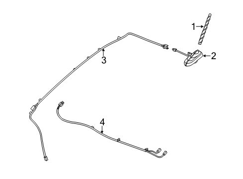 2014 Chevy Spark EV Antenna & Radio Diagram