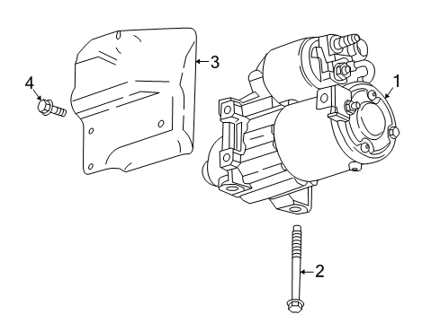 2018 Cadillac CTS Starter Diagram 4 - Thumbnail
