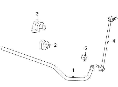 2011 Chevy Camaro Stabilizer Bar & Components Diagram 2 - Thumbnail