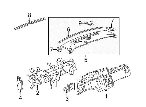 2010 Buick Lucerne Instrument Panel Diagram