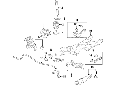2004 Chevy Malibu Shock Absorber Diagram for 10363555