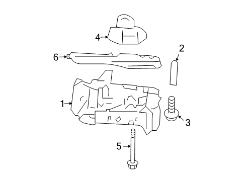 2008 Chevy Cobalt Jack Assembly Bolt Diagram for 11609476