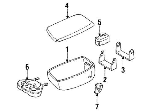 1997 Pontiac Bonneville Armrest Diagram