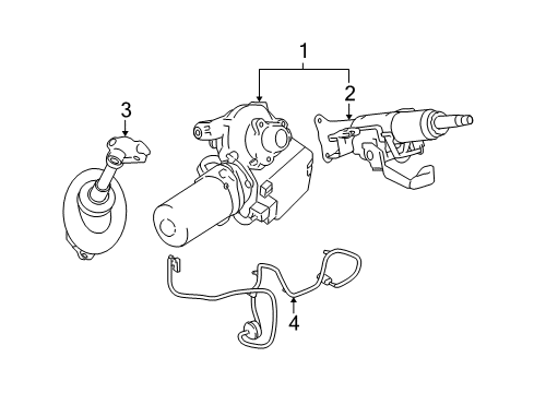 2009 Pontiac G5 Steering Column Assembly Diagram