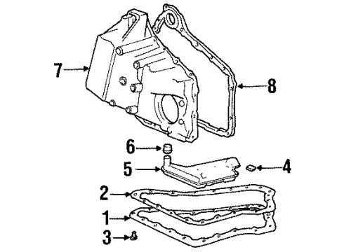 2002 Oldsmobile Aurora Filter Seal Diagram for 8678599