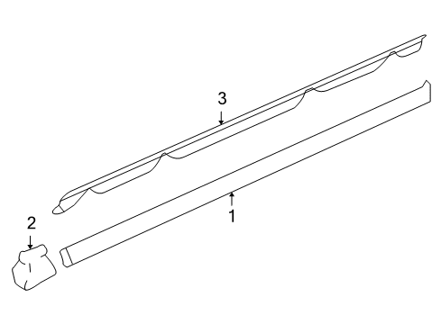 2001 Chevy Blazer Exterior Trim - Pillars Diagram 2 - Thumbnail