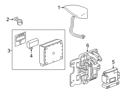 2020 Chevy Blazer Communication System Components Diagram