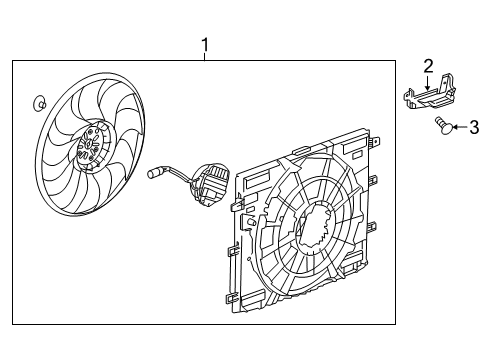 2023 Cadillac XT4 Cooling Fan Diagram