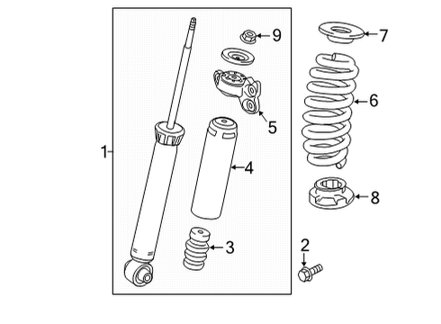 2022 Buick Envision Shocks & Components Diagram