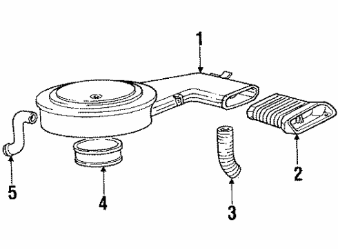 1986 Cadillac DeVille Air Inlet Diagram