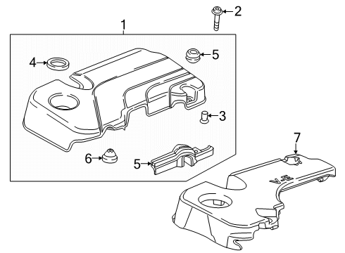 2025 Chevy Equinox Engine Appearance Cover Diagram