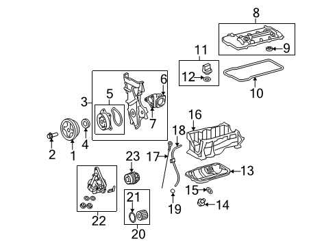 2009 Pontiac Vibe Tube Seal Diagram for 94851758