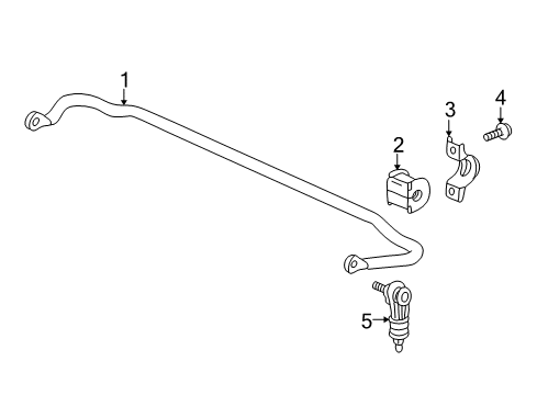 2015 Chevy Captiva Sport Stabilizer Bar & Components Diagram 4 - Thumbnail