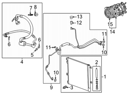 2022 Cadillac XT6 Compressor Diagram for 86792412