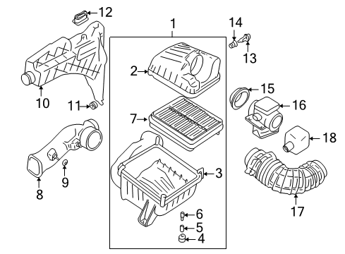2001 Chevy Tracker Air Intake Diagram
