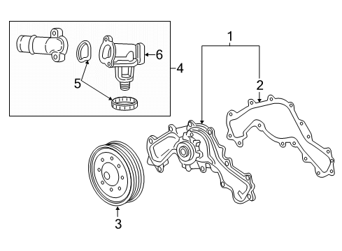 2017 GMC Acadia Water Pump Diagram 2 - Thumbnail