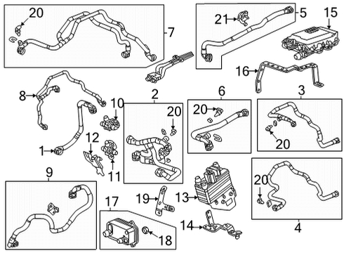 2025 GMC Hummer EV Pickup Bracket, Drive Motor Control Module Diagram for 85657377