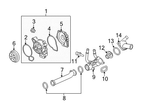 2007 Pontiac Solstice Water Pump Diagram