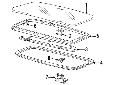 1985 Pontiac Grand Am Sunroof Diagram