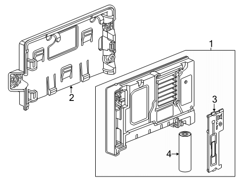 2024 Chevy Silverado EV Communication System Components Diagram