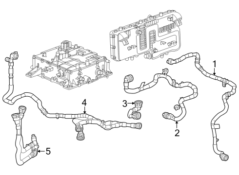 2023 Cadillac LYRIQ Coolant Hose Diagram for 26331667