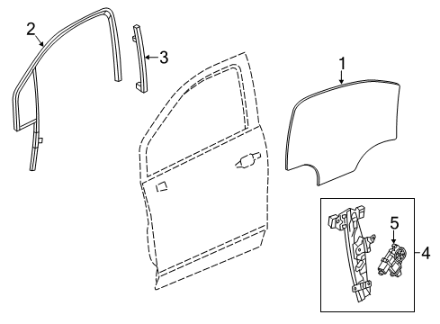 2014 Buick Encore Front Door Diagram
