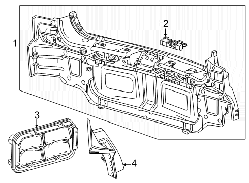 2024 Chevy Equinox EV Rear Body Diagram