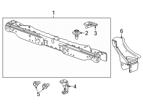 2015 Buick Verano Lamp Bracket, Driver Side Diagram for 13354642