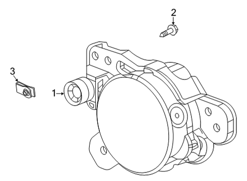 2023 Buick Encore GX Fog Lamps Diagram