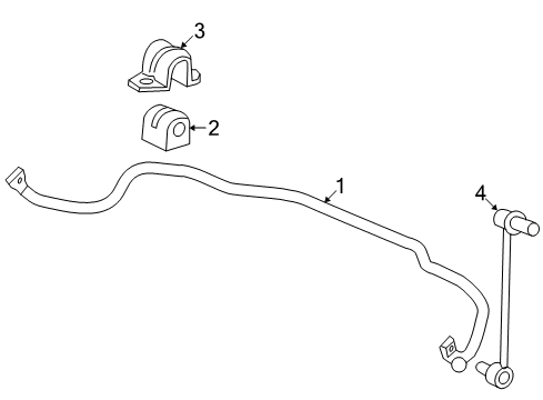 2006 Pontiac Montana Stabilizer Bar & Components Diagram 3 - Thumbnail