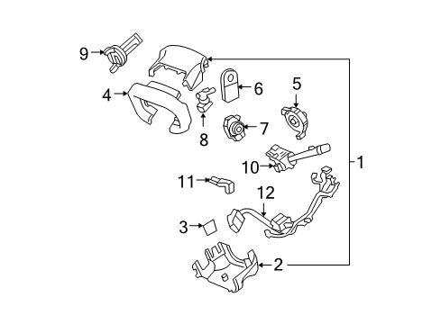2009 Buick Lucerne Anti-Theft Components Diagram