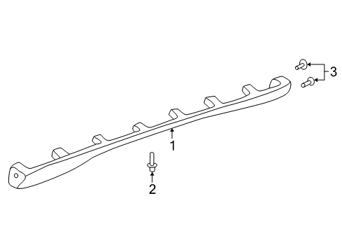1997 Pontiac Sunfire Exterior Trim - Pillars Diagram