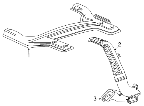 2025 GMC Yukon Ducts Diagram