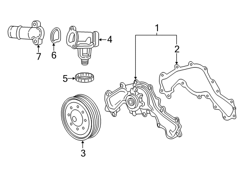 2018 Cadillac CT6 Water Pump Diagram