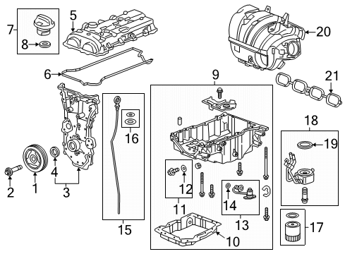 2020 GMC Terrain Engine Parts Diagram